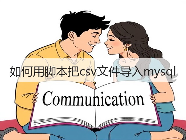 如何用脚本把csv文件导入mysql(图2) 如何用脚本把csv文件导入mysql(图2)