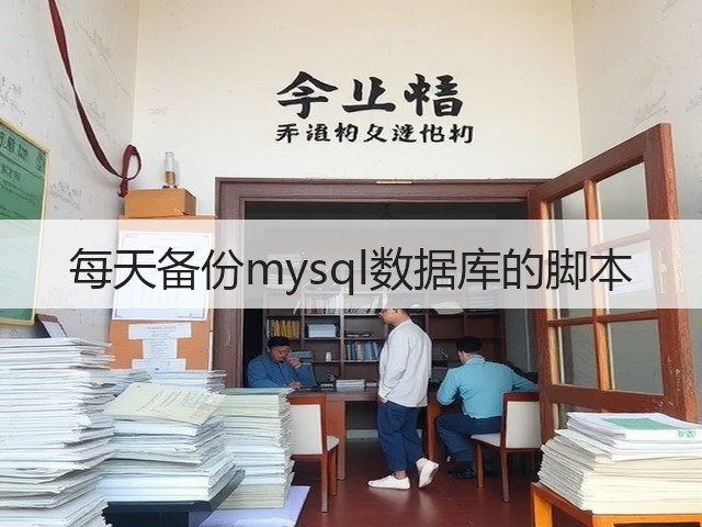 每天备份mysql数据库的脚本(图1) 每天备份mysql数据库的脚本(图1)