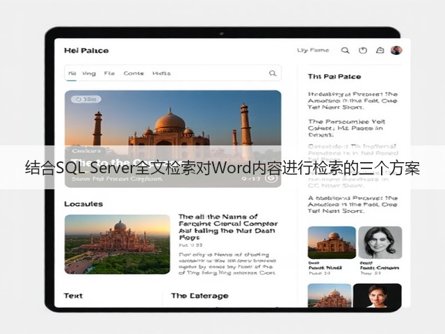 结合SQL Server全文检索对Word内容进行检索的三个方案(图1)