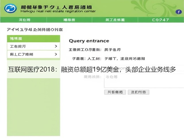 互联网医疗2018:融资总额超19亿美金,头部企业业务线多(图1) 互联网医疗2018:融资总额超19亿美金,头部企业业务线多(图1)