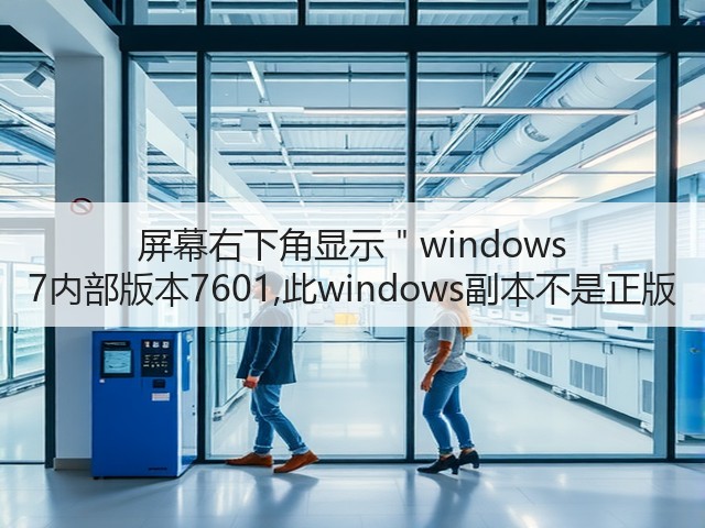 屏幕右下角显示"windows 7内部版本7601,此windows副本不是正版(图3) 屏幕右下角显示"windows 7内部版本7601,此windows副本不是正版(图3)