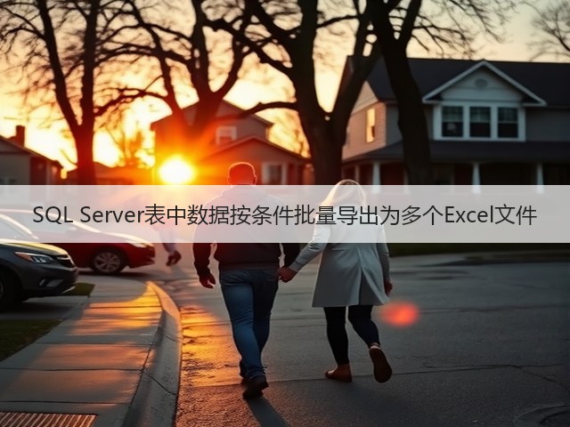 SQL Server表中数据按条件批量导出为多个Excel文件(图3) SQL Server表中数据按条件批量导出为多个Excel文件(图3)