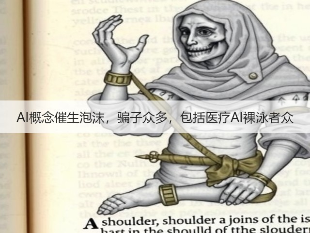 AI概念催生泡沫，骗子众多，包括医疗AI裸泳者众(图1)
