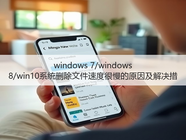 windows 7/windows 8/win10系统删除文件速度很慢的原因及解决措(图1) windows 7/windows 8/win10系统删除文件速度很慢的原因及解决措(图1)