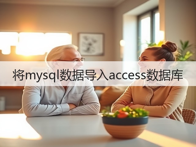 将mysql数据导入access数据库(图1)