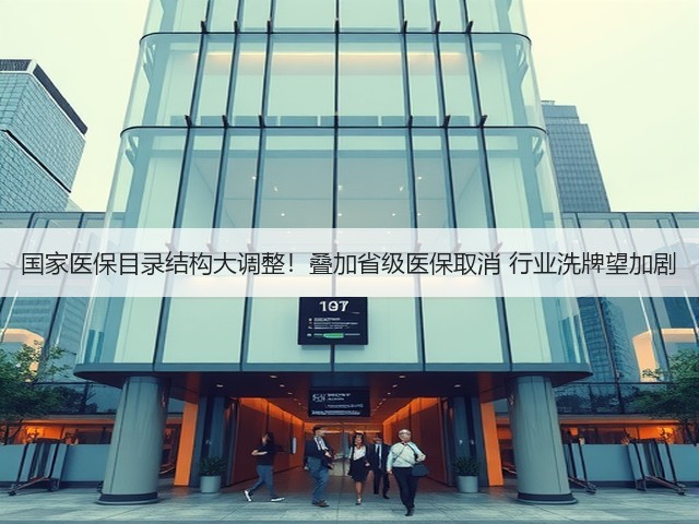 国家医保目录结构大调整!叠加省级医保取消 行业洗牌望加剧(图1) 国家医保目录结构大调整!叠加省级医保取消 行业洗牌望加剧(图1)
