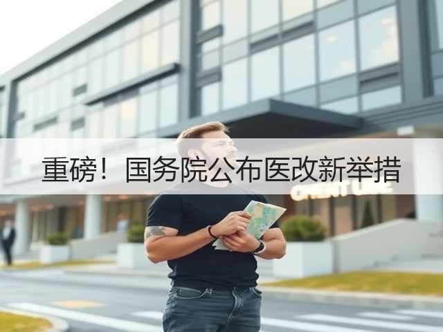 重磅!国务院公布医改新举措(图1) 重磅!国务院公布医改新举措(图1)