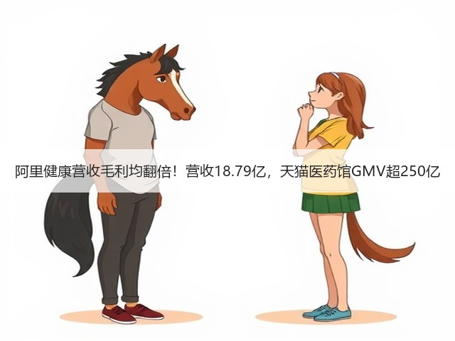 阿里健康营收毛利均翻倍！营收18.79亿，天猫医药馆GMV超250亿(图1)