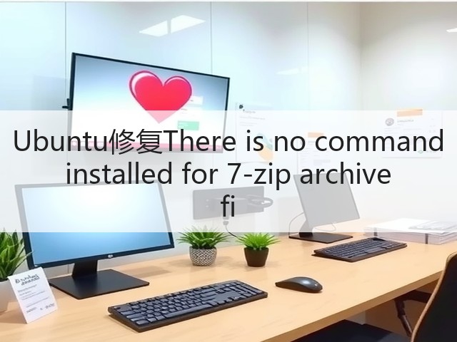 Ubuntu修复There is no command installed for 7-zip archive fi(图2)