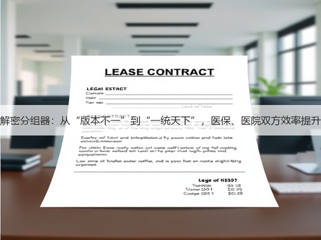 解密分组器:从“版本不一”到“一统天下”,医保、医院双方效率提升(图2) 解密分组器:从“版本不一”到“一统天下”,医保、医院双方效率提升(图2)