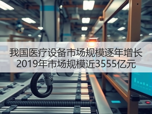 我国医疗设备市场规模逐年增长 2019年市场规模近3555亿元(图3)