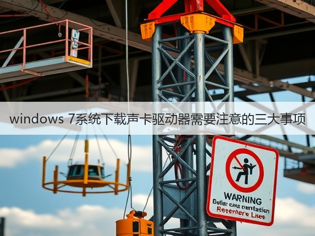 windows 7系统下载声卡驱动器需要注意的三大事项(图1)