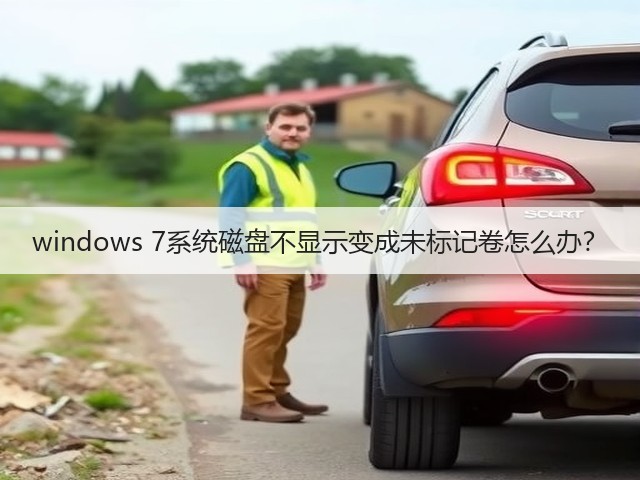 windows 7系统磁盘不显示变成未标记卷怎么办？(图1)
