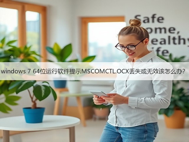 windows 7 64位运行软件提示MSCOMCTL.OCX丢失或无效该怎么办?(图2) windows 7 64位运行软件提示MSCOMCTL.OCX丢失或无效该怎么办?(图2)