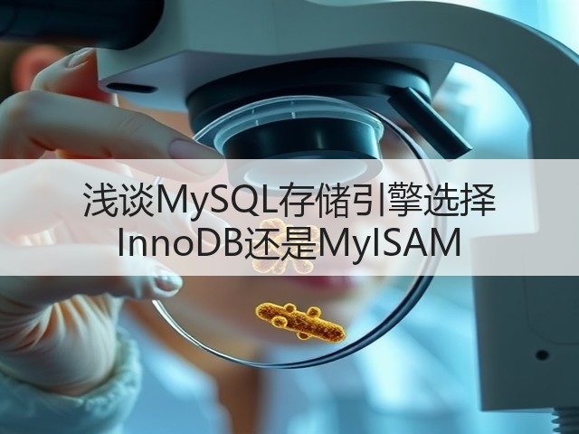 浅谈MySQL存储引擎选择 InnoDB还是MyISAM(图3) 浅谈MySQL存储引擎选择 InnoDB还是MyISAM(图3)