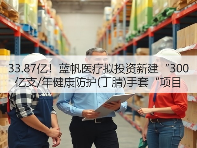 33.87亿!蓝帆医疗拟投资新建“300 亿支/年健康防护(丁腈)手套“项目(图2) 33.87亿!蓝帆医疗拟投资新建“300 亿支/年健康防护(丁腈)手套“项目(图2)