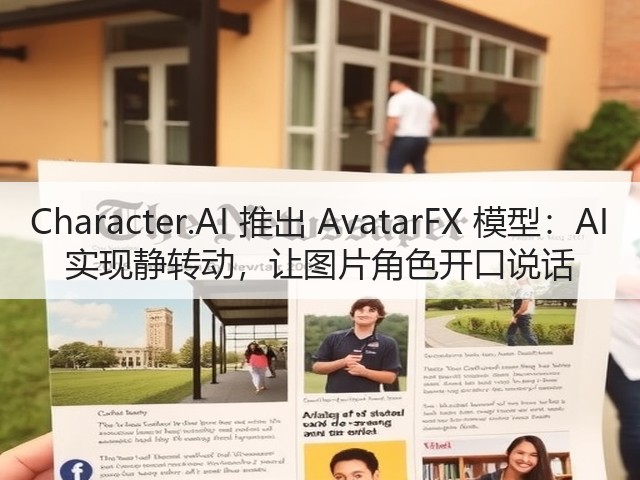 Character.AI 推出 AvatarFX 模型:AI 实现静转动,让图片角色开口说话(图3) Character.AI 推出 AvatarFX 模型:AI 实现静转动,让图片角色开口说话(图3)