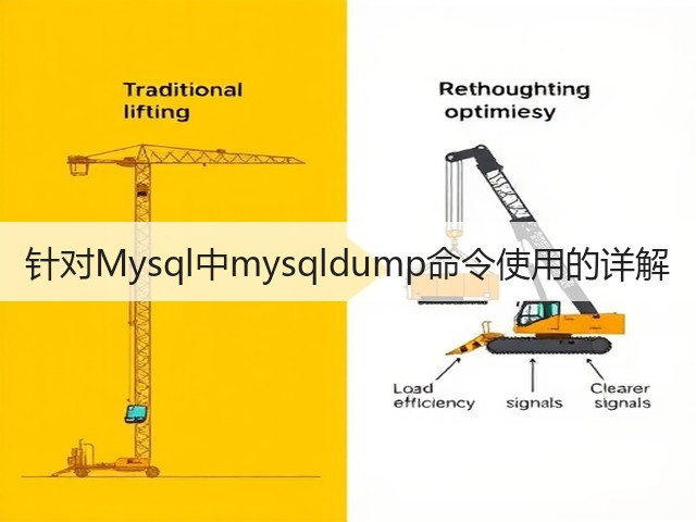 针对Mysql中mysqldump命令使用的详解(图1) 针对Mysql中mysqldump命令使用的详解(图1)