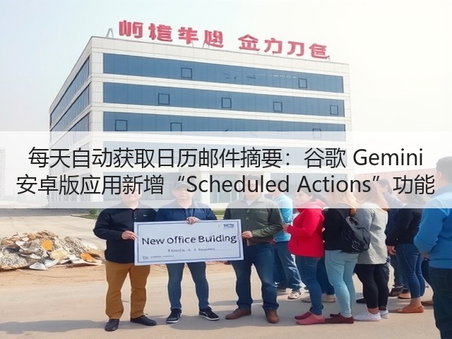 每天自动获取日历邮件摘要：谷歌 Gemini 安卓版应用新增“Scheduled Actions”功能(图2)
