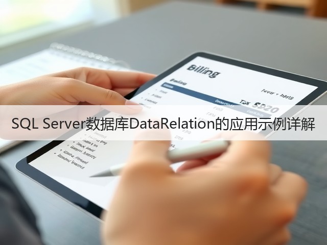 SQL Server数据库DataRelation的应用示例详解(图2) SQL Server数据库DataRelation的应用示例详解(图2)