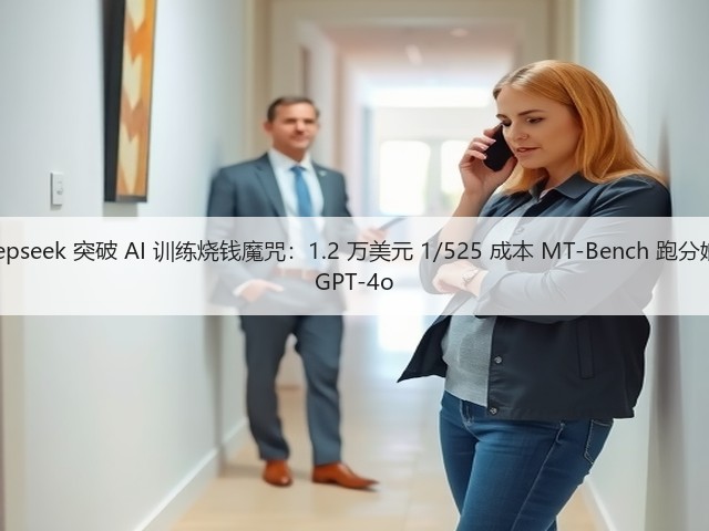 Deepseek 突破 AI 训练烧钱魔咒:1.2 万美元 1/525 成本 MT-Bench 跑分媲美 GPT-4o(图1) Deepseek 突破 AI 训练烧钱魔咒:1.2 万美元 1/525 成本 MT-Bench 跑分媲美 GPT-4o(图1)