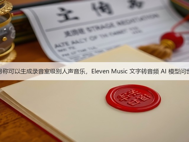 号称可以生成录音室级别人声音乐,Eleven Music 文字转音频 AI 模型问世(图3) 号称可以生成录音室级别人声音乐,Eleven Music 文字转音频 AI 模型问世(图3)
