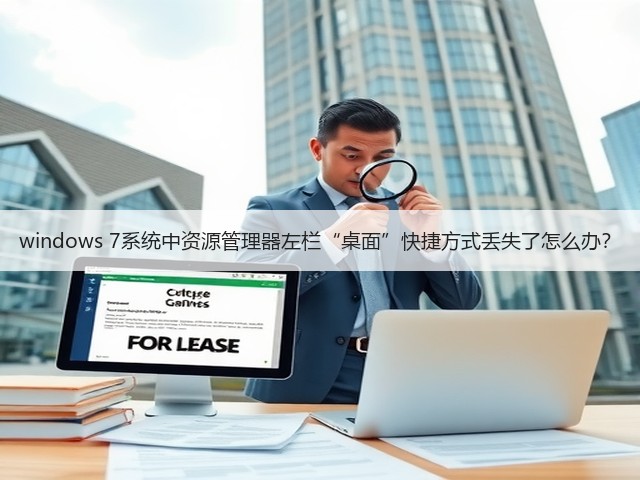 windows 7系统中资源管理器左栏“桌面”快捷方式丢失了怎么办?(图1) windows 7系统中资源管理器左栏“桌面”快捷方式丢失了怎么办?(图1)