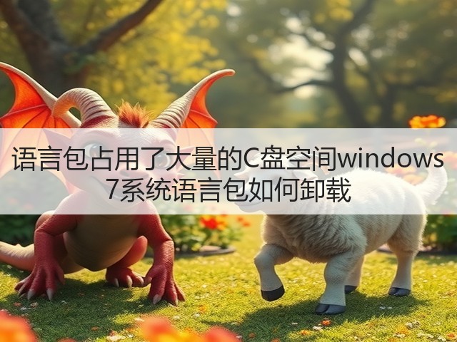 语言包占用了大量的C盘空间windows 7系统语言包如何卸载(图1) 语言包占用了大量的C盘空间windows 7系统语言包如何卸载(图1)