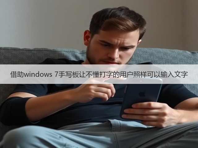 借助windows 7手写板让不懂打字的用户照样可以输入文字(图2)