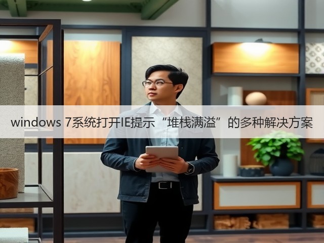 windows 7系统打开IE提示“堆栈满溢”的多种解决方案(图1) windows 7系统打开IE提示“堆栈满溢”的多种解决方案(图1)