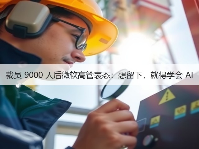 裁员 9000 人后微软高管表态：想留下，就得学会 AI(图3)