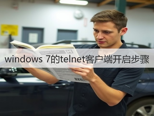 windows 7的telnet客户端开启步骤(图2) windows 7的telnet客户端开启步骤(图2)