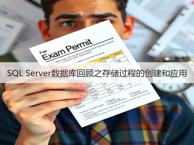 SQL Server数据库回顾之存储过程的创建和应用(图1)