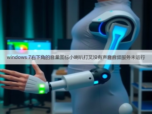 windows 7右下角的音量图标小喇叭打叉没有声音音频服务未运行(图1)