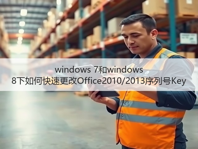 windows 7和windows 8下如何快速更改Office2010/2013序列号Key(图1)