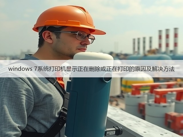 windows 7系统打印机显示正在删除或正在打印的原因及解决方法(图2) windows 7系统打印机显示正在删除或正在打印的原因及解决方法(图2)