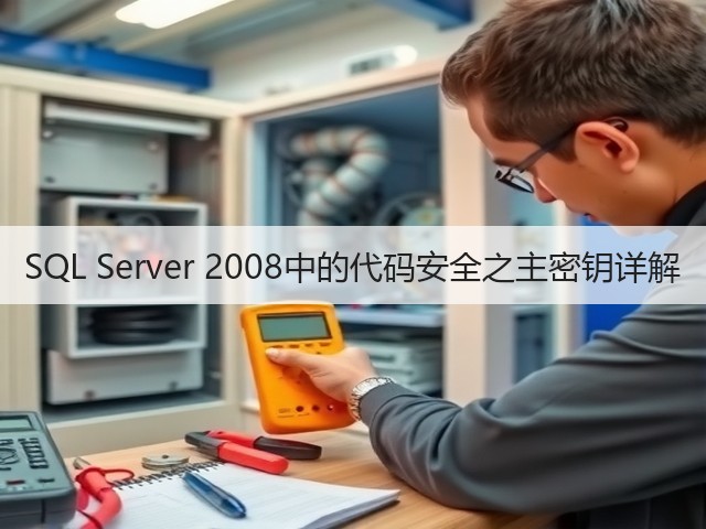 SQL Server 2008中的代码安全之主密钥详解(图3) SQL Server 2008中的代码安全之主密钥详解(图3)