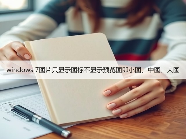 windows 7图片只显示图标不显示预览图即小图、中图、大图(图2)