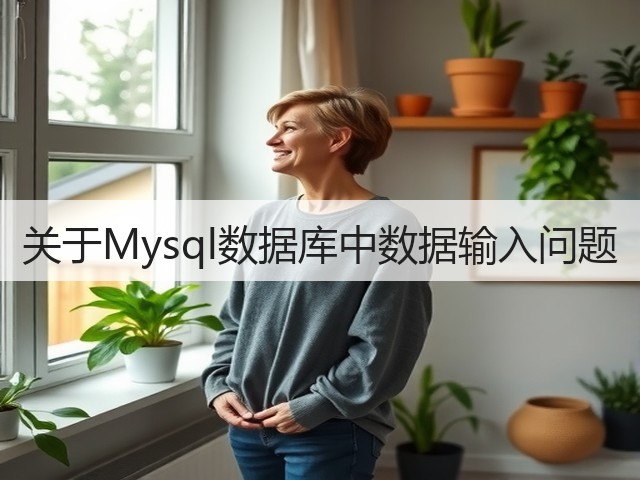 关于Mysql数据库中数据输入问题(图1) 关于Mysql数据库中数据输入问题(图1)