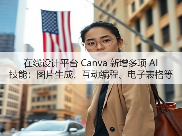在线设计平台 Canva 新增多项 AI 技能:图片生成、互动编程、电子表格等(图1) 在线设计平台 Canva 新增多项 AI 技能:图片生成、互动编程、电子表格等(图1)