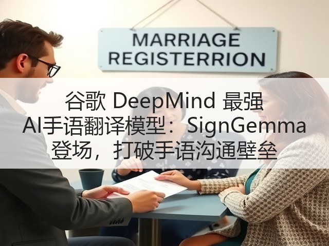 谷歌 DeepMind 最强 AI手语翻译模型:SignGemma 登场,打破手语沟通壁垒(图2) 谷歌 DeepMind 最强 AI手语翻译模型:SignGemma 登场,打破手语沟通壁垒(图2)