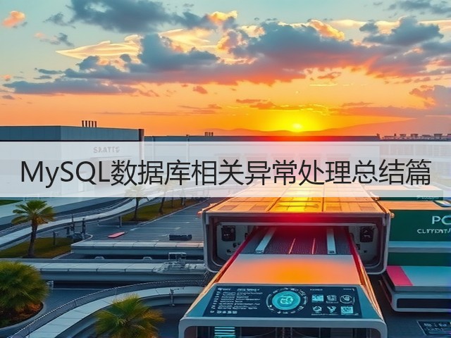 MySQL数据库相关异常处理总结篇(图2)