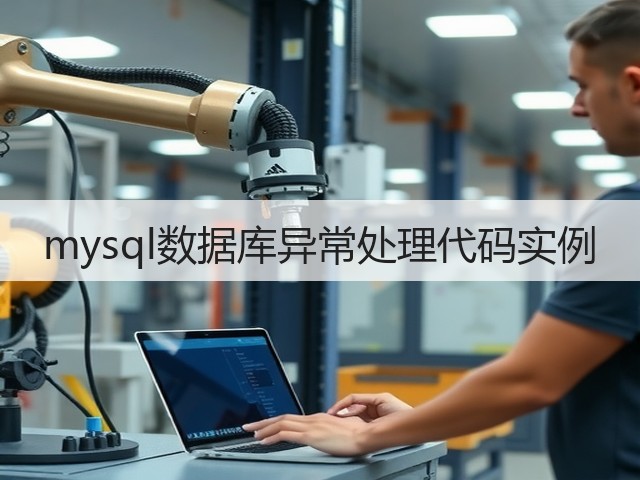mysql数据库异常处理代码实例(图3) mysql数据库异常处理代码实例(图3)