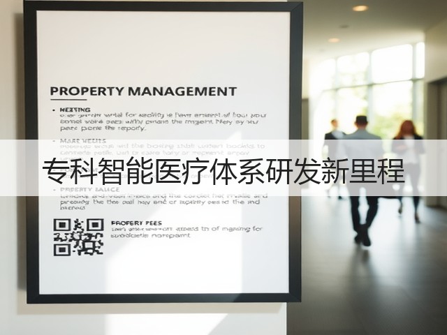 专科智能医疗体系研发新里程(图1) 专科智能医疗体系研发新里程(图1)