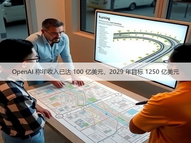 OpenAI 称年收入已达 100 亿美元,2029 年目标 1250 亿美元(图3) OpenAI 称年收入已达 100 亿美元,2029 年目标 1250 亿美元(图3)