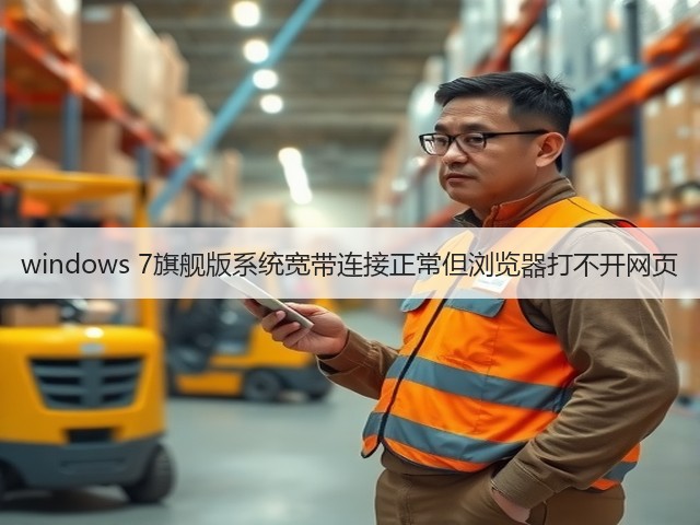 windows 7旗舰版系统宽带连接正常但浏览器打不开网页(图1) windows 7旗舰版系统宽带连接正常但浏览器打不开网页(图1)