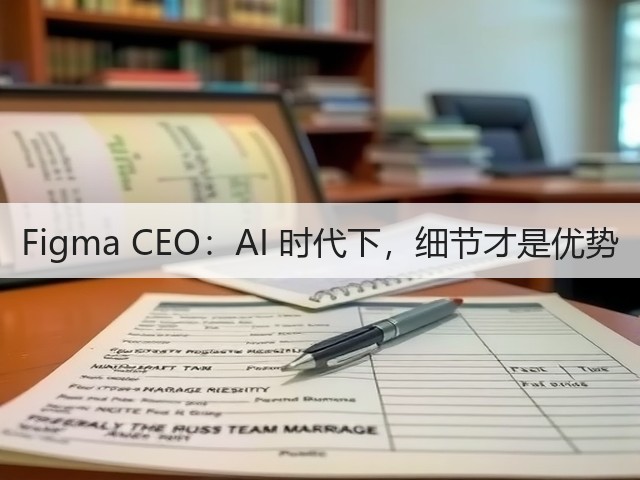 Figma CEO：AI 时代下，细节才是优势(图2)