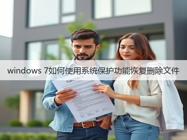 windows 7如何使用系统保护功能恢复删除文件(图1)