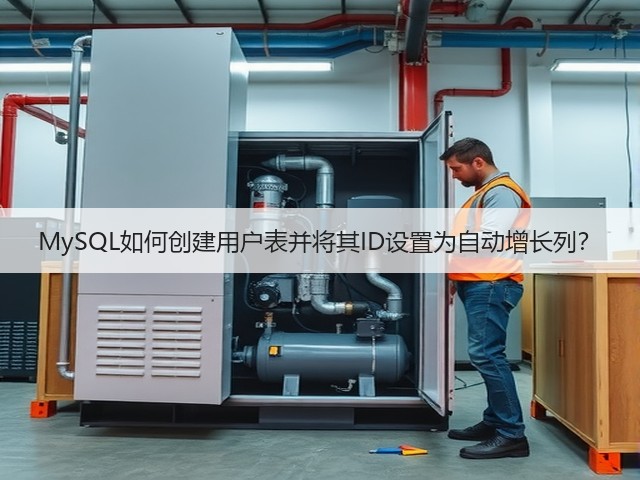 MySQL如何创建用户表并将其ID设置为自动增长列?(图3) MySQL如何创建用户表并将其ID设置为自动增长列?(图3)
