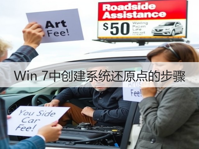 Win 7中创建系统还原点的步骤(图2) Win 7中创建系统还原点的步骤(图2)